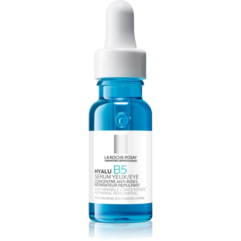 La Roche-Posay Hyalu B5 szérum a szemre a duzzanatok és ráncok ellen hialuronsavval 15 ml