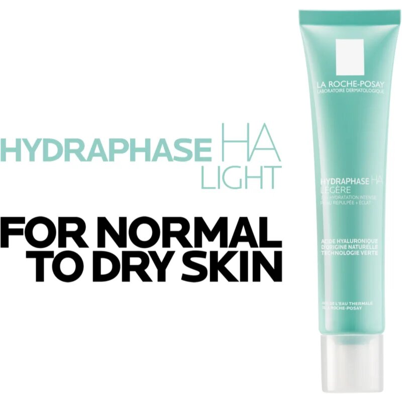 La Roche-Posay Hydraphase HA Hyaluronic Acid Light Moisturiser könnyű hidratáló krém hialuronsavval 40 ml
