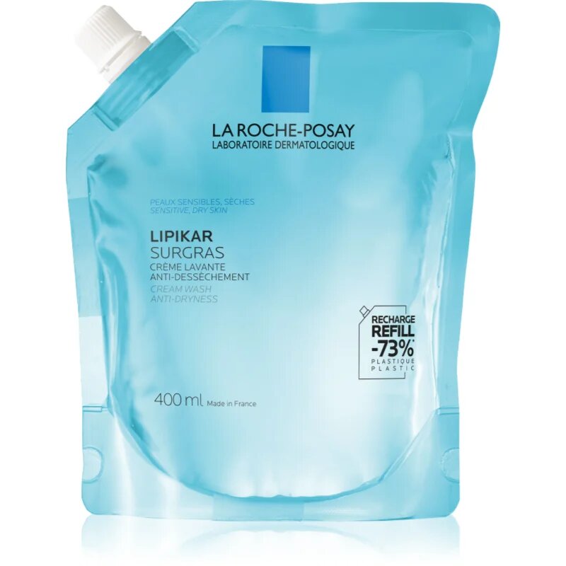 La Roche-Posay Lipikar Surgras krémtusfürdő utántöltő 400 ml