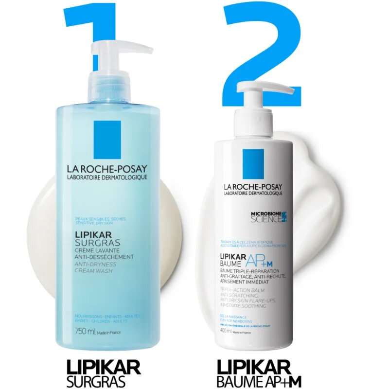 La Roche-Posay Lipikar Surgras krémtusfürdő utántöltő 400 ml