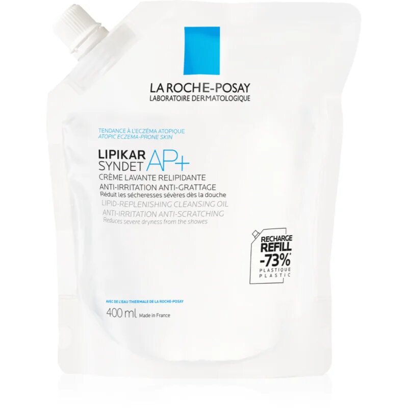 La Roche-Posay Lipikar Syndet AP+ krémes tisztító gél irritáció és viszketés ellen 400 ml