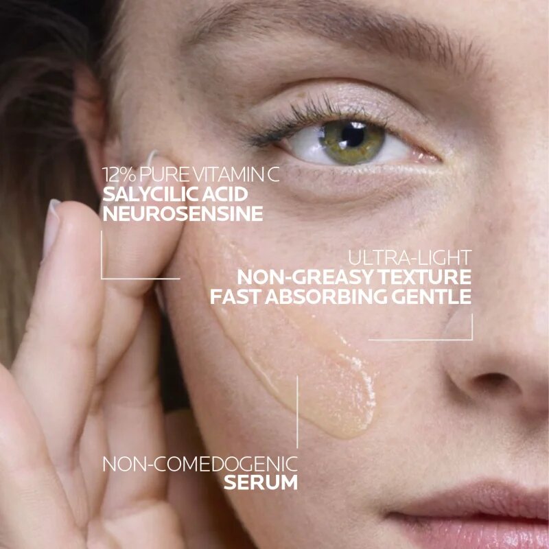 La Roche-Posay Pure Vitamin C12 bőrélénkítő szérum C-vitaminnal a ráncok ellen 30 ml