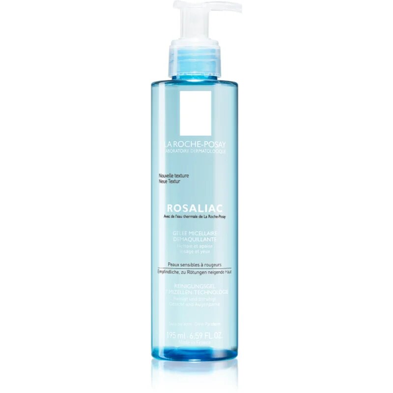 La Roche-Posay Rosaliac tisztító micellás gél Érzékeny bőrpírra hajlamos bőrre 195 ml