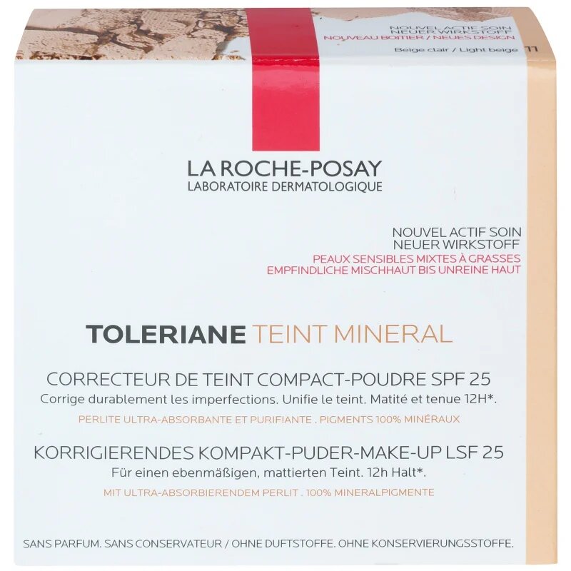 La Roche-Posay Toleriane Teint Mineral ásványi púderes make - up SPF 25 árnyalat 11 Light Beige 9.5 g