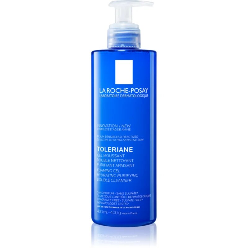 La Roche-Posay Toleriane tisztító habzó gél az érzékeny arcbőrre 400 ml