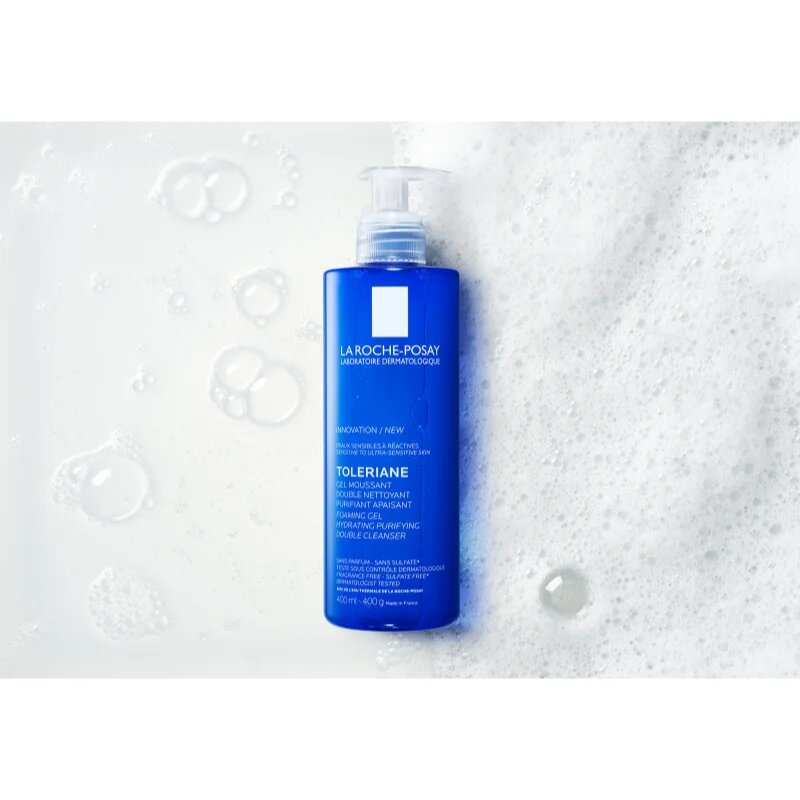 La Roche-Posay Toleriane tisztító habzó gél az érzékeny arcbőrre 400 ml