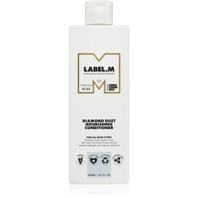 label.m Diamond Dust tápláló kondicionáló minden hajtípusra 300 ml