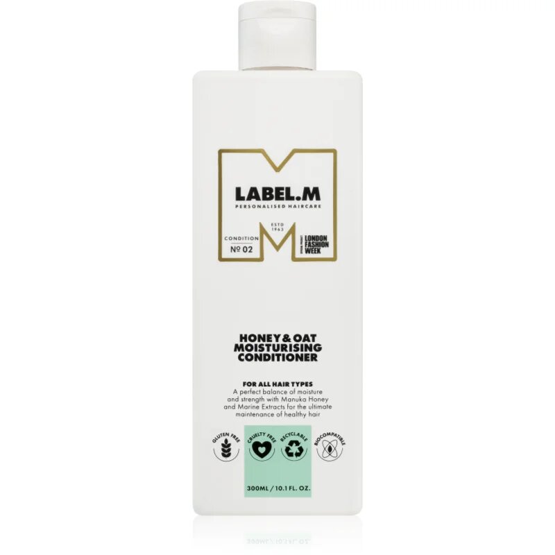 label.m Honey & Oat hidratáló kondicionáló mindennapi használatra 300 ml