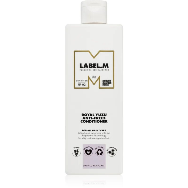 label.m Royal Yuzu kondicionáló a rakoncátlan és töredezett hajra 300 ml