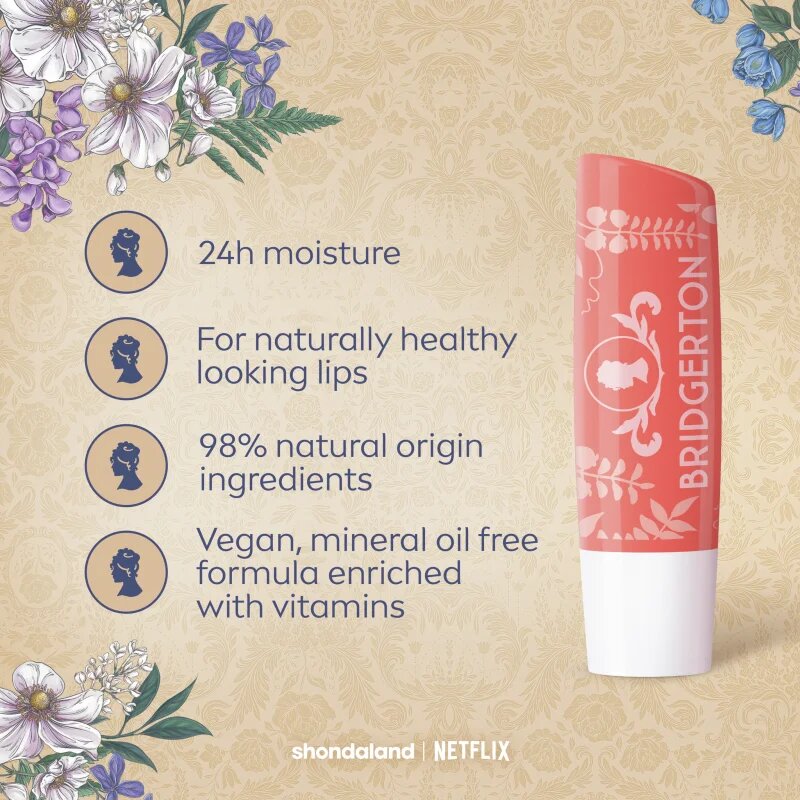 Labello Bridgerton Peach színező hidratáló ajakbalzsam 4.8 g