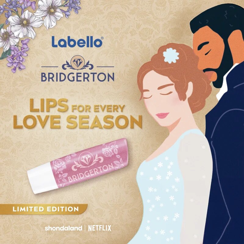 Labello Bridgerton Rose színező hidratáló ajakbalzsam 4.8 g
