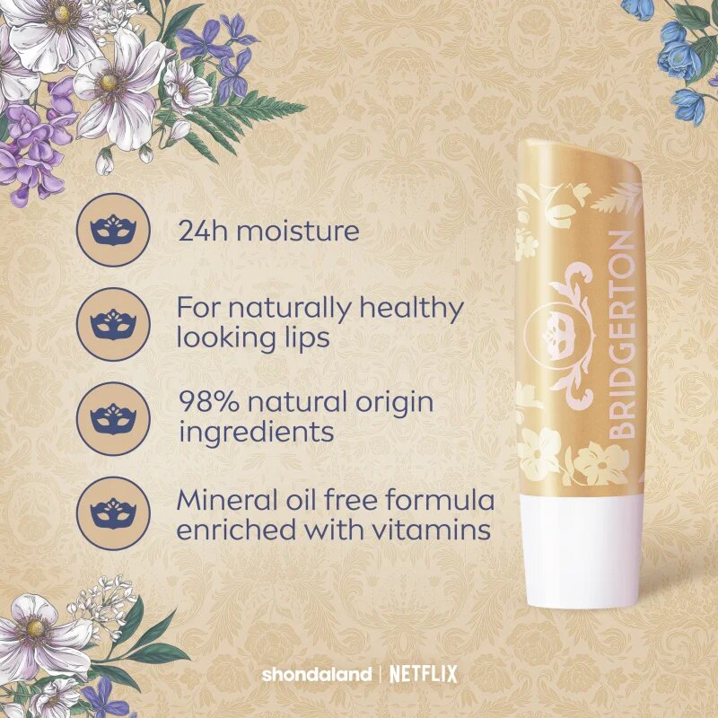 Labello Bridgerton Vanilla tápláló és hidratáló ajakbalzsam 4.8 g