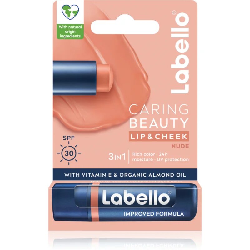 Labello Caring Beauty tonizáló ajakbalzsam árnyalat Nude 48 ml
