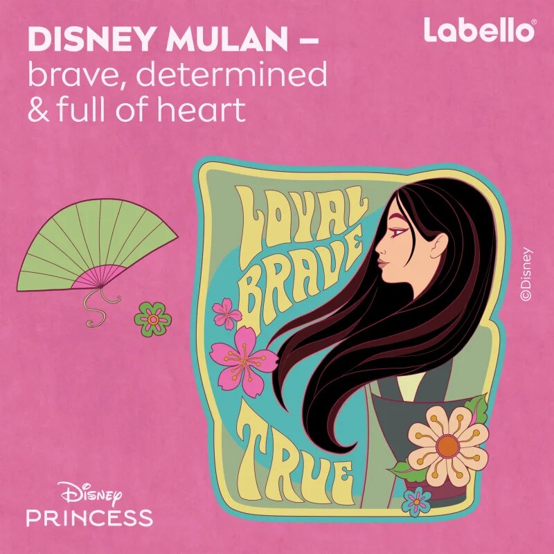 Labello Disney Princess Cherry Shine hidratáló ajakbalzsam 4.8 g