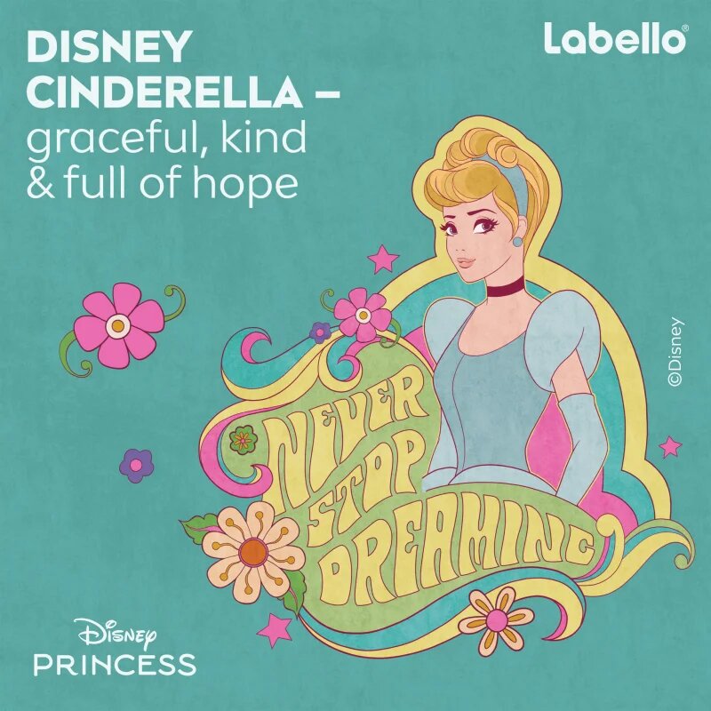 Labello Disney Princess Vanilla Buttercream hidratáló ajakbalzsam 4.8 g