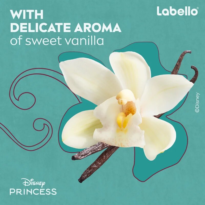Labello Disney Princess Vanilla Buttercream hidratáló ajakbalzsam 4.8 g