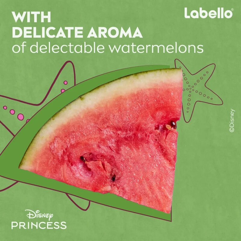 Labello Disney Princess Watermelon Shine hidratáló ajakbalzsam 4.8 g