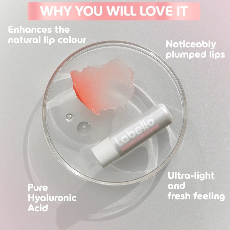 Labello Hyaluron Rose ajakbalzsam 5.2 g