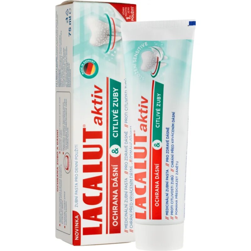 Lacalut Aktiv fogkrém a fogak és a fogíny védelmére 75 ml