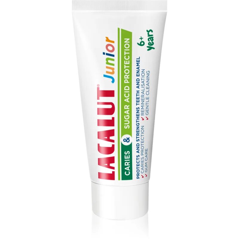 Lacalut Junior Sugar Acid Protection 6+ Years fogkrém gyermekeknek ízesítéssel Apple&Mentol 55 ml