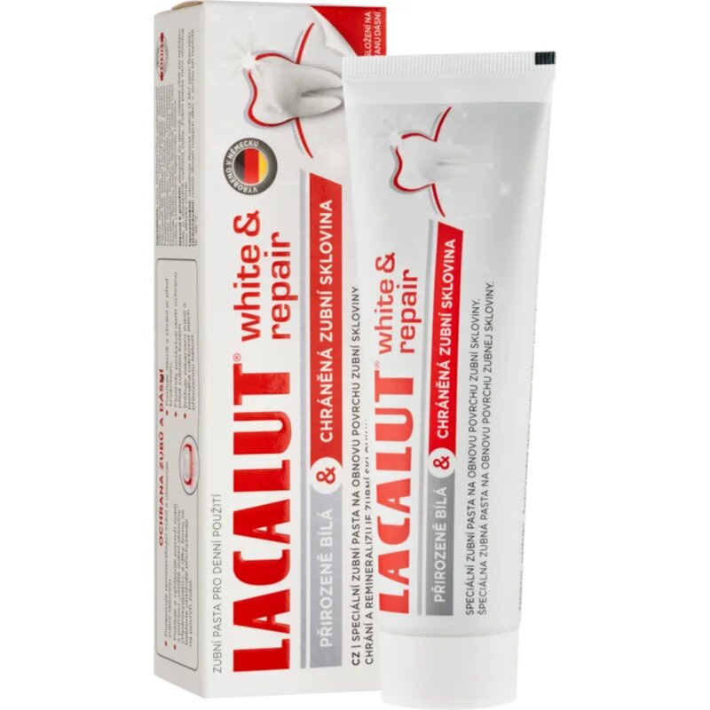 Lacalut White & Repair fogkrém a fogzománc megújítására 75 ml