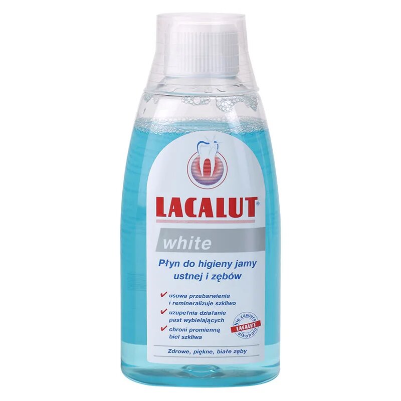 Lacalut White szájvíz fehérítő hatással 300 ml