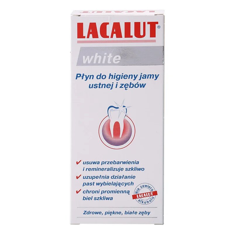 Lacalut White szájvíz fehérítő hatással 300 ml