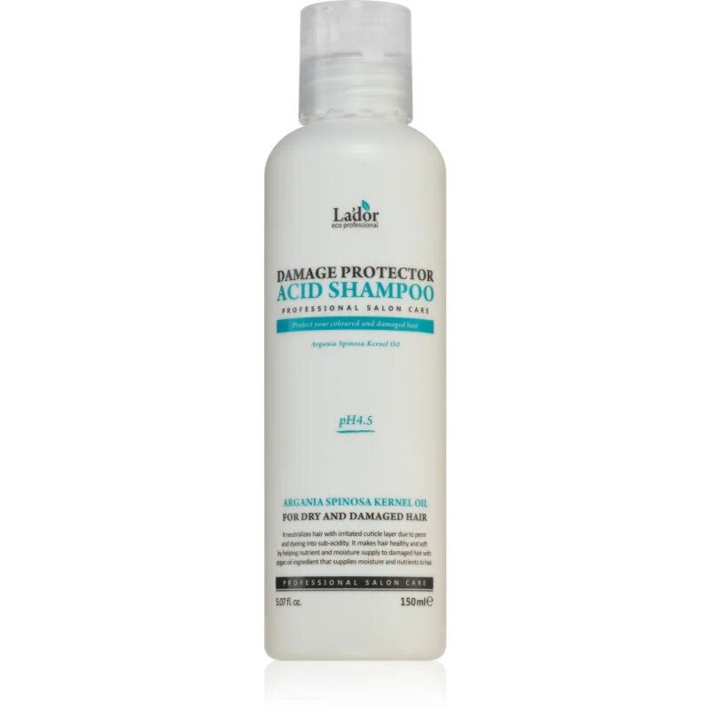 La'dor Damage Protector Acid Shampoo mélyregeneráló sampon száraz sérült vegyileg kezelt hajra 150 ml
