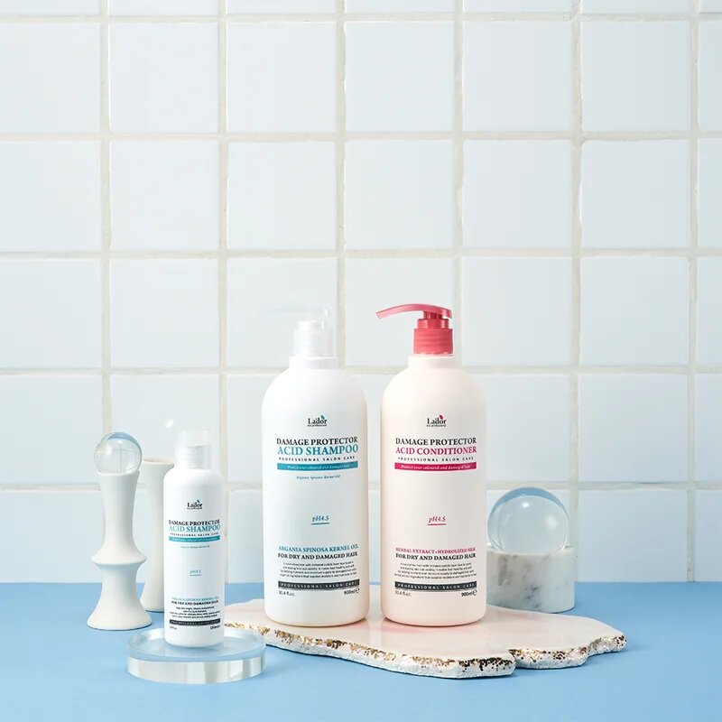 La'dor Damage Protector Acid Shampoo mélyregeneráló sampon száraz sérült vegyileg kezelt hajra 150 ml