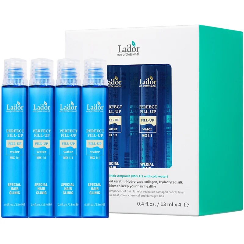 La'dor Perfect Hair Fill-Up intenzív és koncentrált ápolás a sérült töredezett hajra 4x13 ml