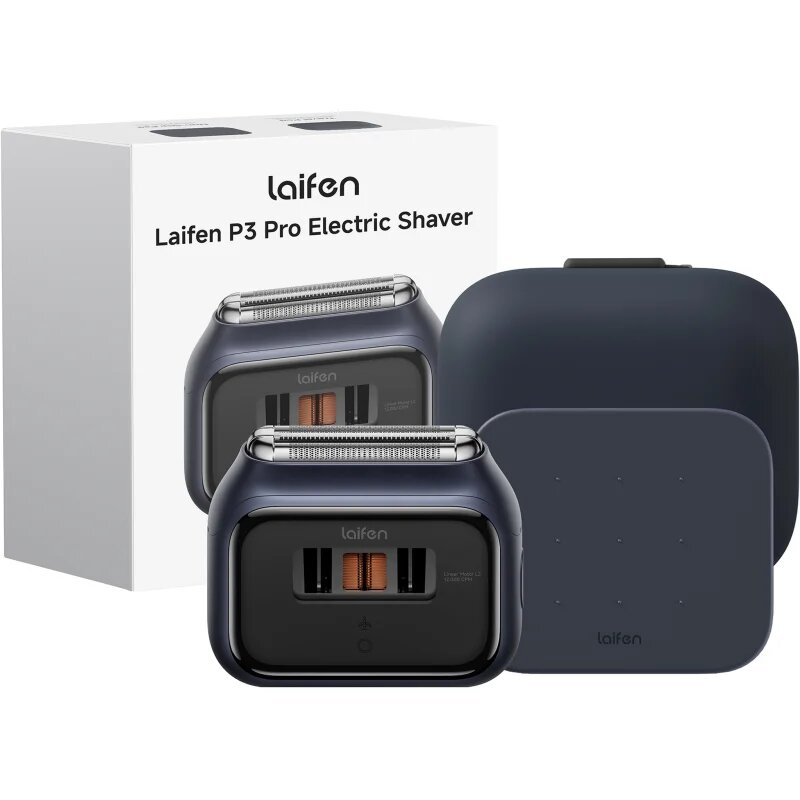 Laifen P3 Pro elektromos borotválkozó készülék ajándékszett Dark Blue 1 db