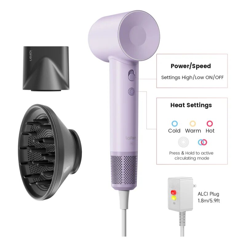 Laifen SWIFT SE Special hajszárító Light Purple 1 db