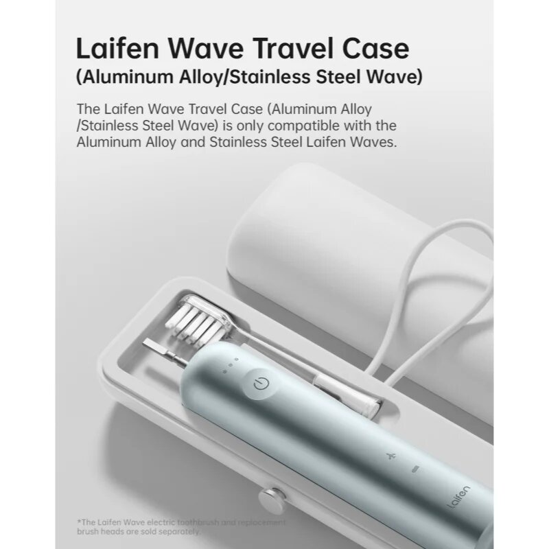 Laifen Wave utazó tok fogkefére for models: Wave Aluminium LFTB01-A and Stainless Steel LFTB01-S 1 db