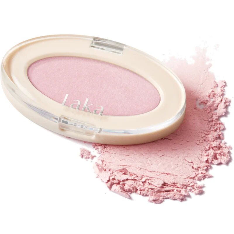 Laka Dreambeam Highlighter kompakt púderes élénkítő arcra árnyalat 02 Pink Beam 3.7 g