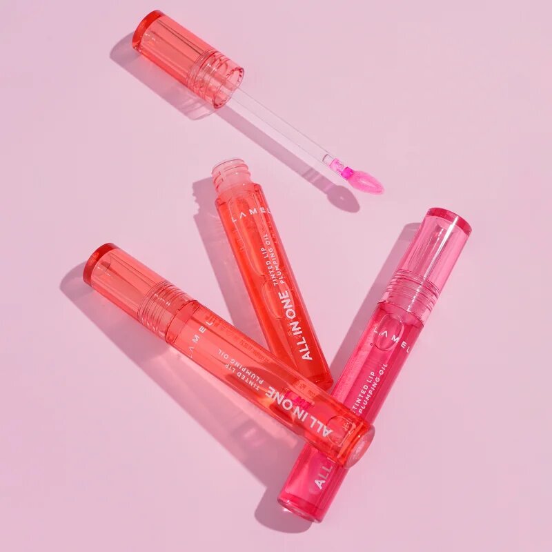 LAMEL All in One Lip Tinted Plumping Oil tonizáló olaj az ajkakra dúsabb hatásért № 401 Peachy 3 ml