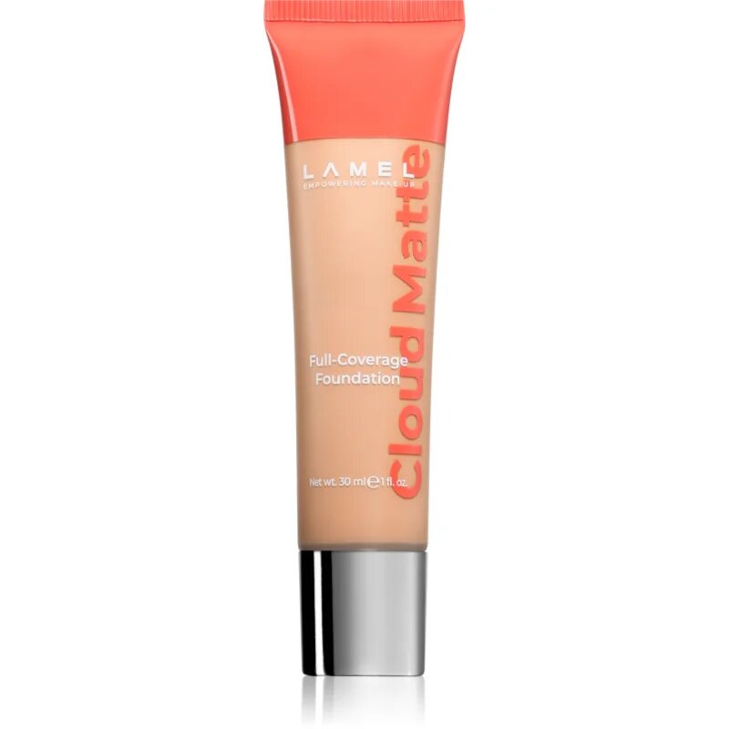 LAMEL Cloud Matte Full-Coverage Foundation Tökéletes fedésű alapozó matt hatásért árnyalat 06N Honey 30 ml