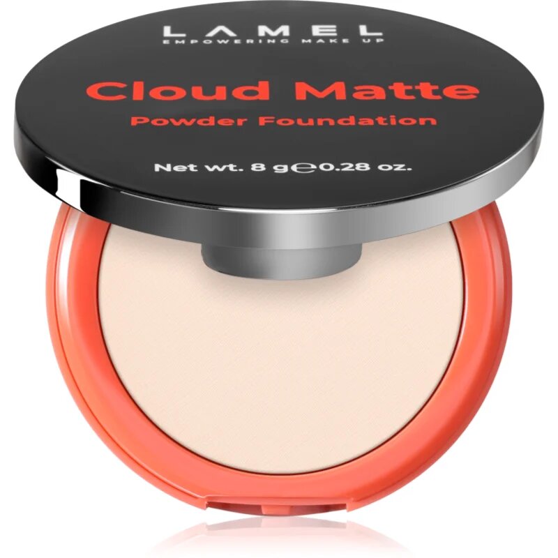 LAMEL Cloud Matte Powder Foundation mattító púderes make-up árnyalat 01 Fair Ivory 8 g