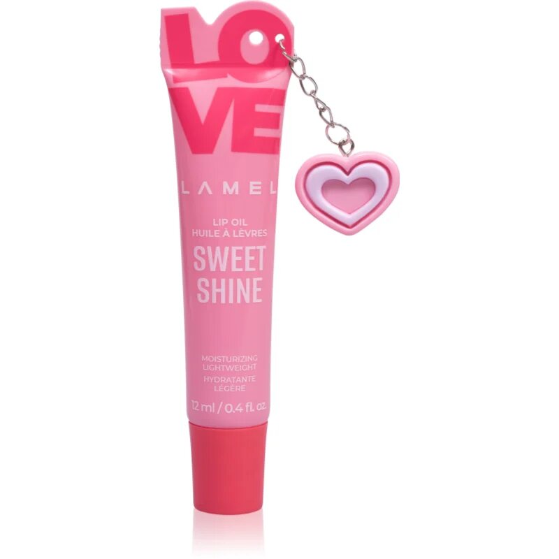 LAMEL Love Sweet Shine hidratáló olaj az ajkakra árnyalat 02 Strawberry 12 ml