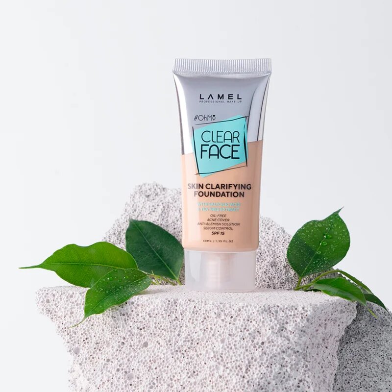LAMEL OhMy Clear Face Magas fedésű alapozó árnyalat 401 40 ml