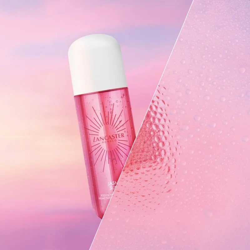 Lancaster Eau de Hair & Body Mist parfümözött spray arcra testre és hajra illatok Jasmine Sunset 236 ml