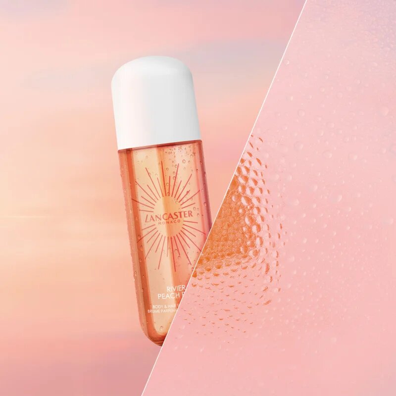 Lancaster Eau de Hair & Body Mist parfümözött spray arcra testre és hajra illatok Peach Party 236 ml