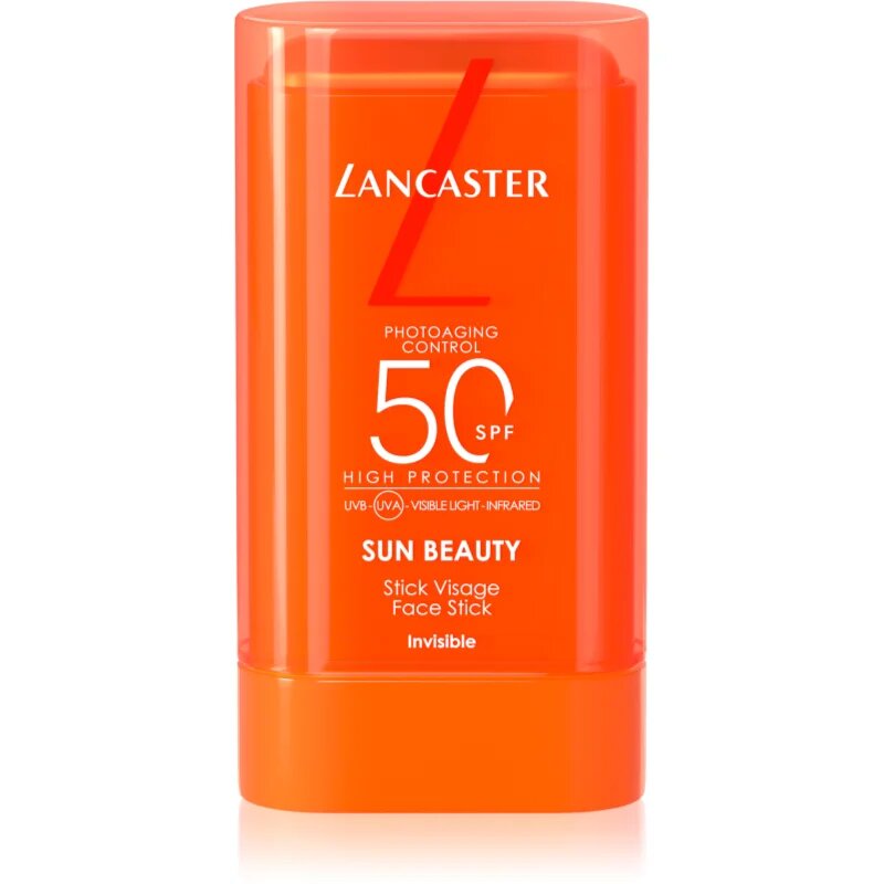 Lancaster Sun Beauty Face Stick napozó krém stift az arcra és a nyakra SPF 50 19 g