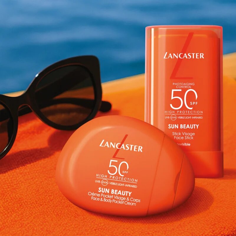 Lancaster Sun Beauty Face Stick napozó krém stift az arcra és a nyakra SPF 50 19 g