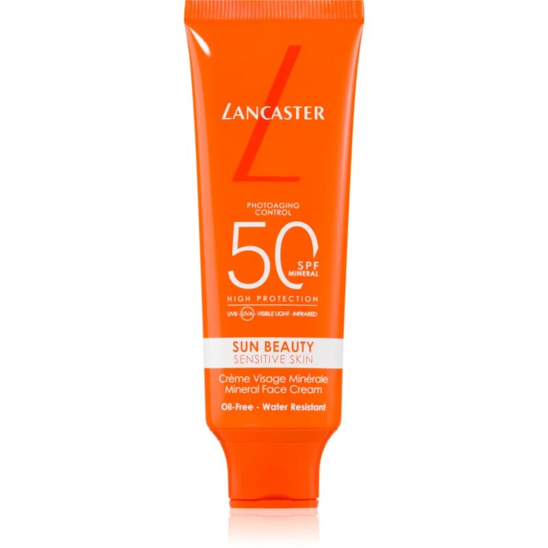 Lancaster Sun Beauty Mineral Face Cream napozó krém az arcra SPF 50 50 ml