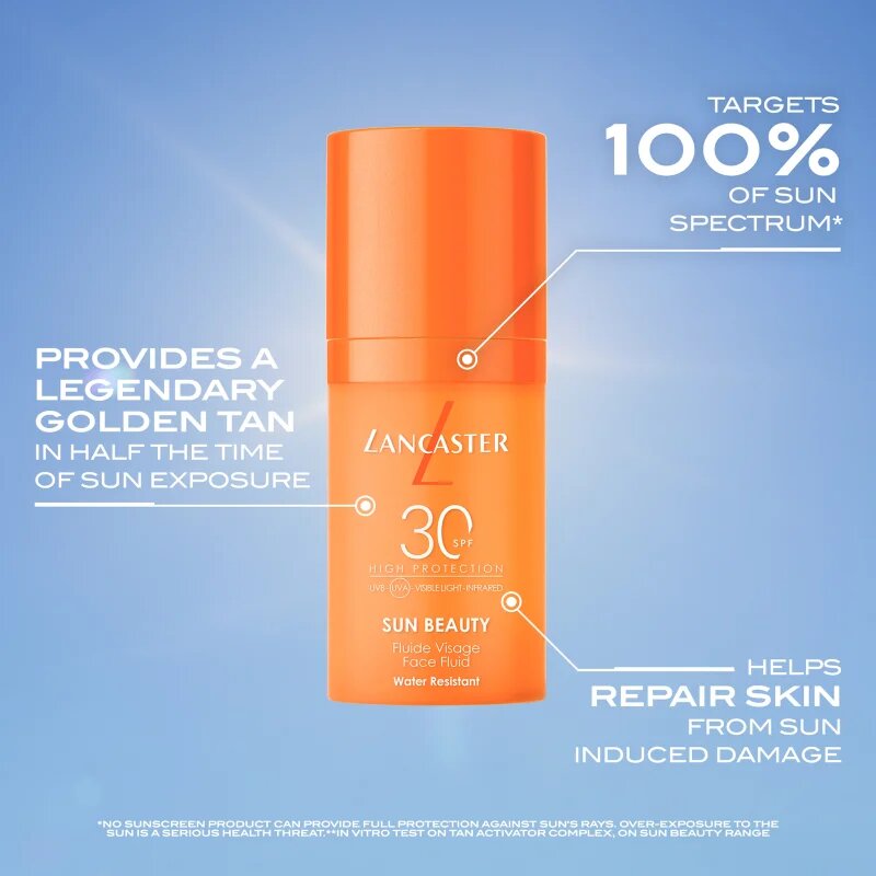 Lancaster Sun Beauty Sun Protective Fluid napozó fluid krém SPF 30 30 ml