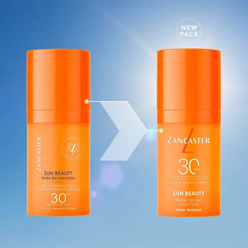 Lancaster Sun Beauty Sun Protective Fluid napozó fluid krém SPF 30 30 ml