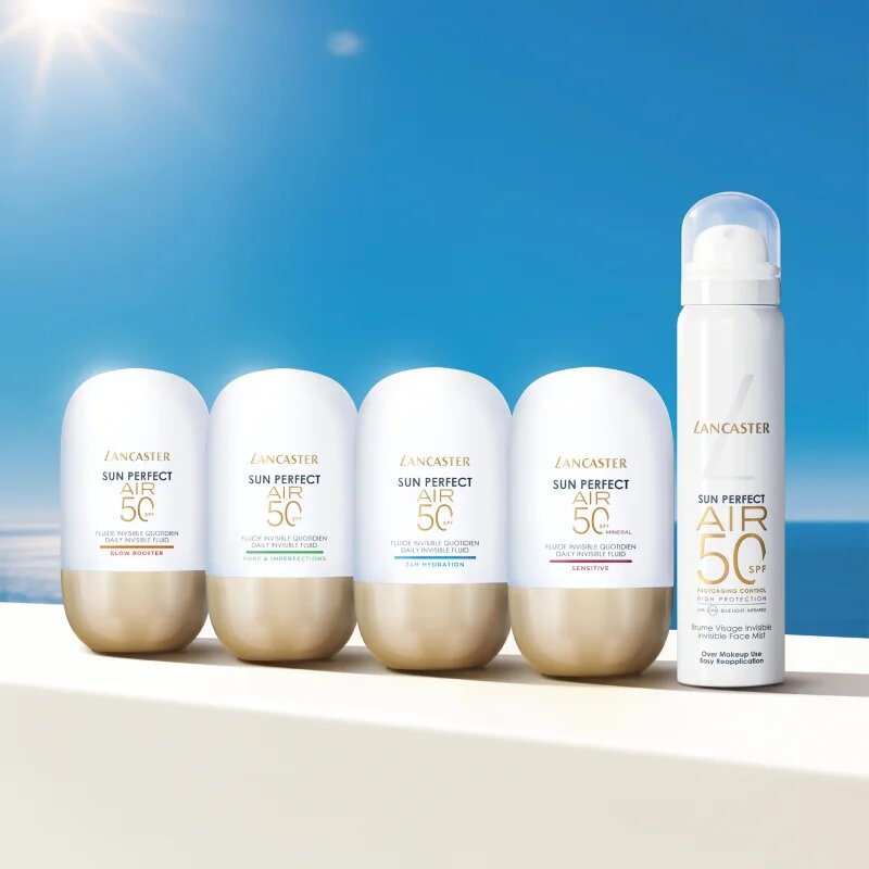 Lancaster Sun Perfect Air Invisible Face Mist arc spray napon tartózkodáshoz SPF 50 75 ml