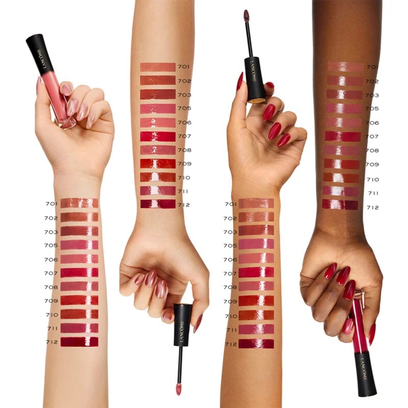 Lancôme L'Absolu Rouge Glaze Tintation fényes hidratáló folyékony rúzs 703 CHOCOLATE FEAST 4.5 ml