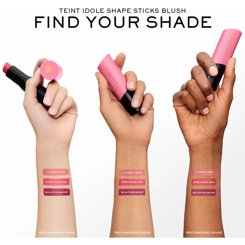 Lancôme Teint Idole Ultra Wear Shape Stick Blush arcpirosító árnyalat 02 Sculpting Mauve 7.5 g