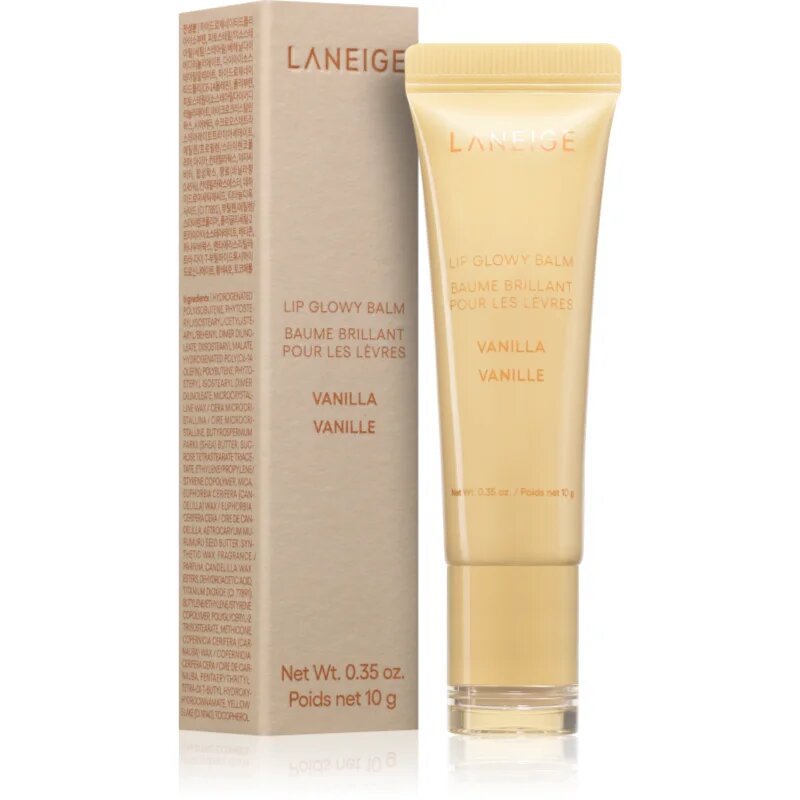 LANEIGE Lip Glowy Balm ajakbalzsam hidratálást és fényt biztosít árnyalat Vanilla 10 g
